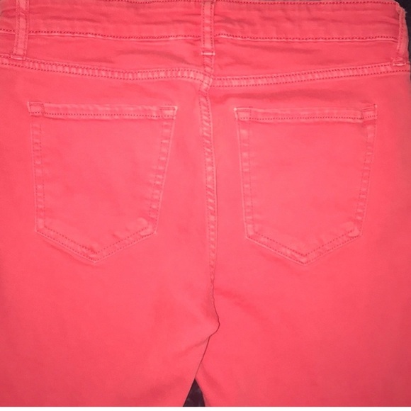 GAP Skinny Jeans - coral size 31/12r -  red peach - Picture 3 of 5